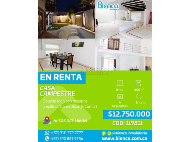 Casas, Alquiler en Barranquilla