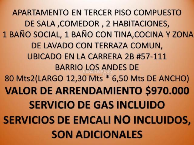 Apartamentos, Alquiler en Los Andes