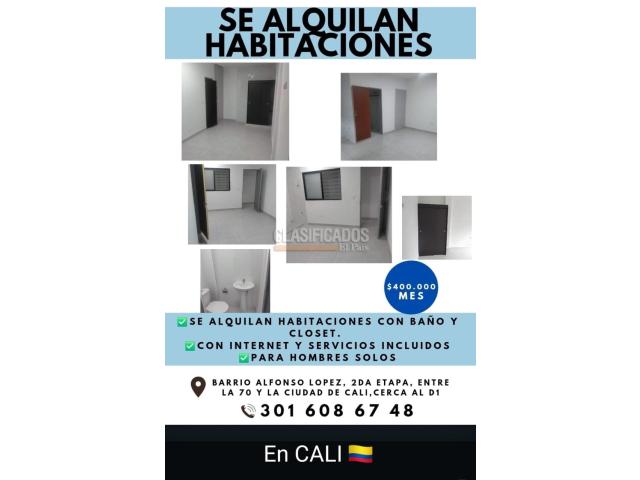 Habitaciones, Alquiler en Alfonso López