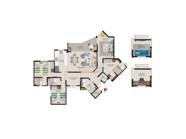 Apartamentos, Venta en Valle del Lili