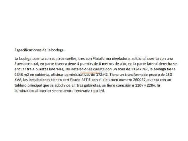 Locales y Bodegas, Venta en Salomia