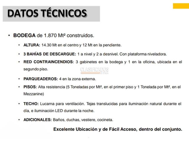 Locales y Bodegas, Alquiler en Yumbo