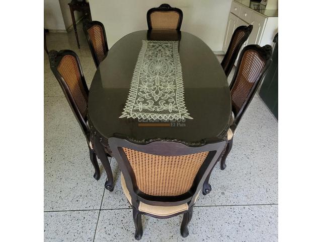 Comedor de 6 puestos en cedro