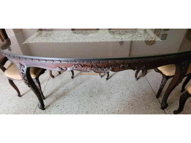 Comedor de 6 puestos en cedro