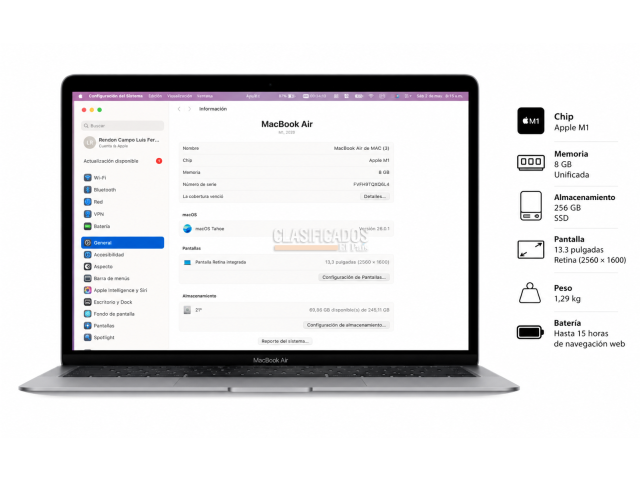 MacBook Air 13 pulgadas M1