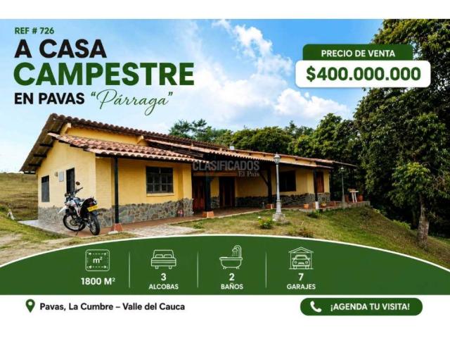 Fincas y Casas Campestres, Venta en La Cumbre