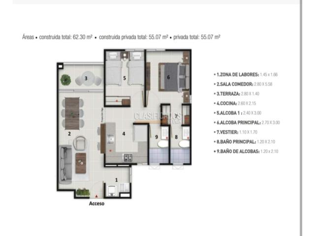 Apartamentos, Alquiler en Jamundí