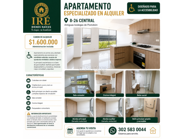 Apartamentos, Alquiler en Porvenir