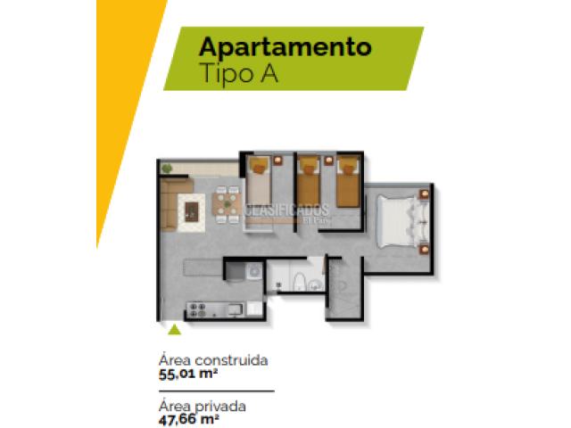 Apartamentos, Venta en Evaristo García