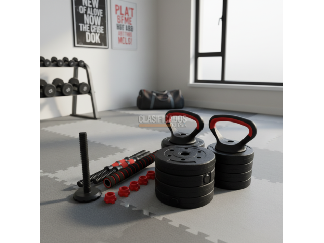Kit Pesas Mancuerna 20kg Set Convertible