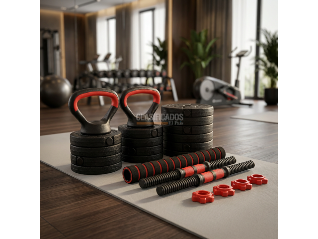 Kit Pesas Mancuerna 20kg Set Convertible