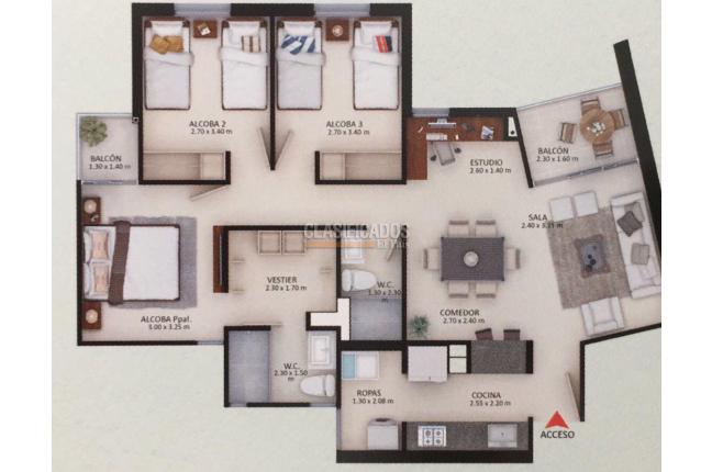 Apartamentos, Venta, Valle del Lili
