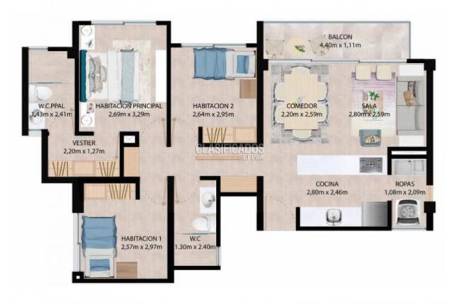 Apartamentos, Venta, Santa Teresita - $450.000.000