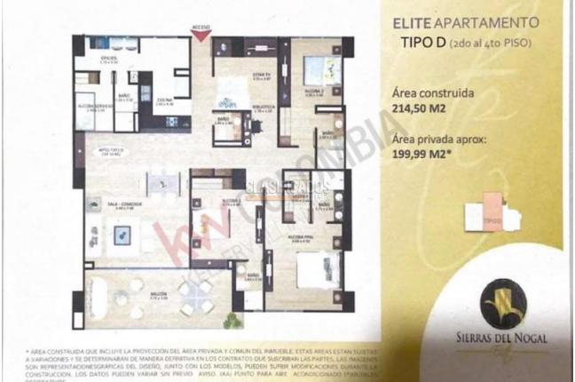 Apartamentos, Venta, Santa Teresita - $1.800.000.000