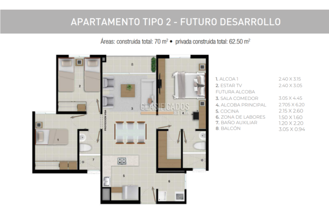 Apartamentos, Venta, Hacienda Kachipay - $200.000.000