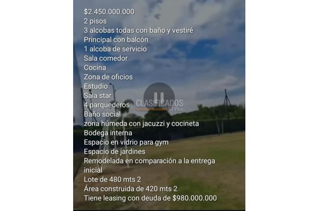 Casas, Venta en Pance