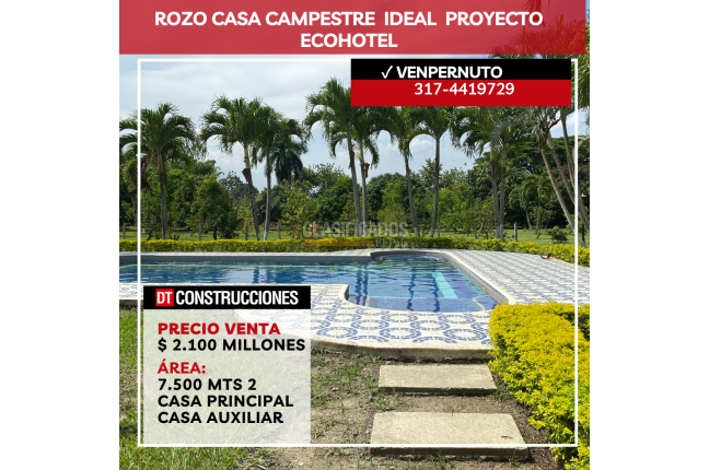Fincas y Casas Campestres, Venta, Palmira - $2.100.000.000