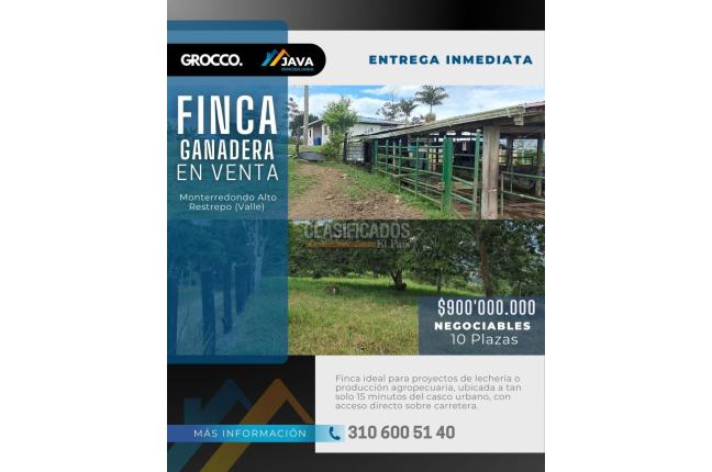 Fincas y Casas Campestres, Venta, Restrepo - $900.000.000