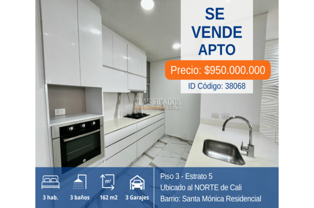 Apartamentos, Venta, Santa Mónica Residencial - $950.000.000
