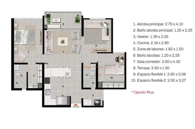 Apartamentos, Alquiler, Valle del Lili - $2.800.000