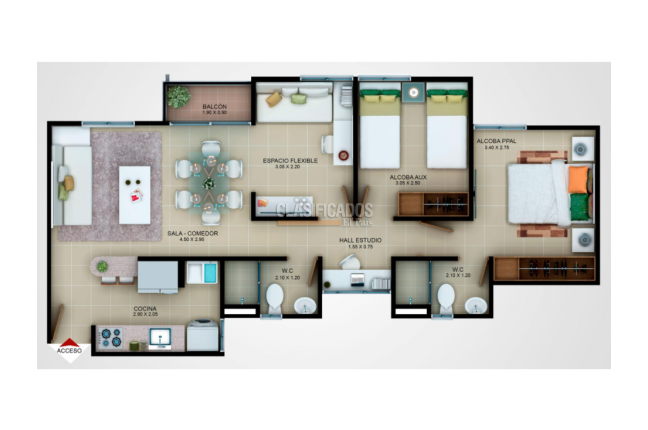 Apartamentos, Alquiler, Jamundí - $950.000