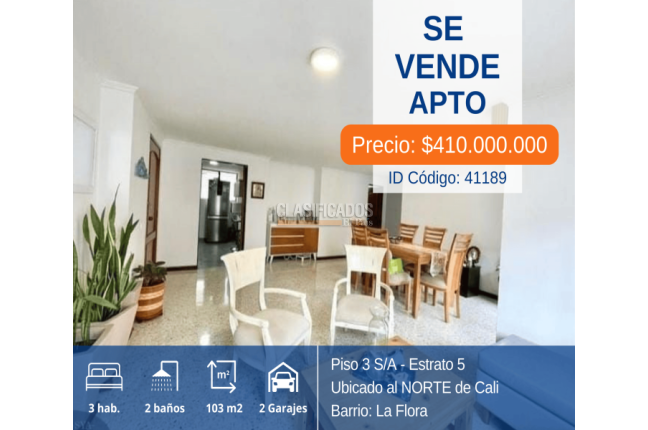 Apartamentos, Venta en La Flora