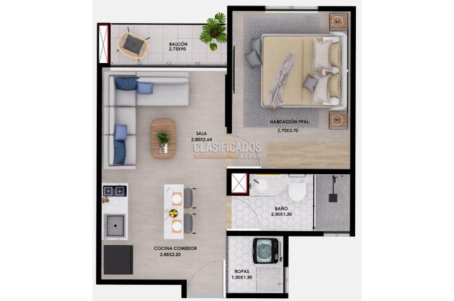 Apartaestudios, Venta, Pance - $262.000.000