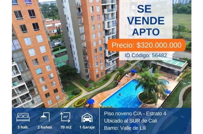 Apartamentos, Venta, Valle del Lili - $320.000.000