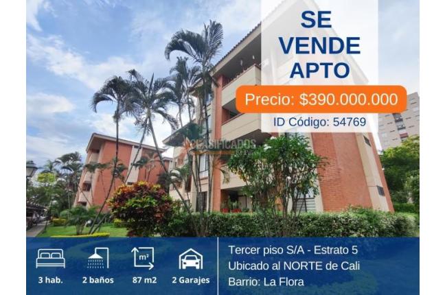 Apartamentos, Venta, La Flora - $390.000.000