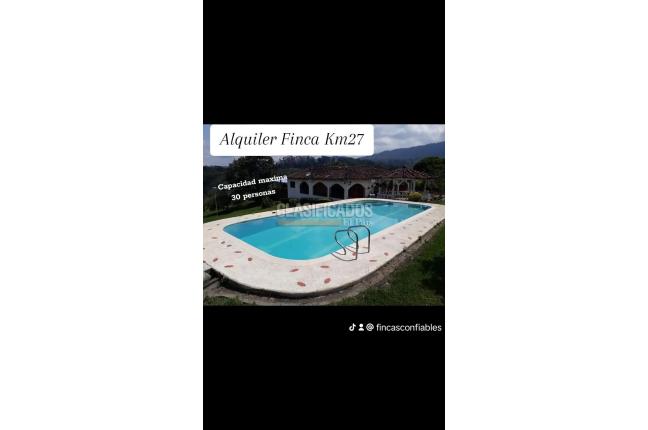 Fincas y Casas Campestres, Alquiler en Dagua