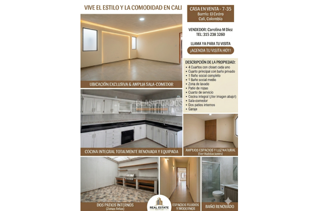 Casas, Venta en El Cedro