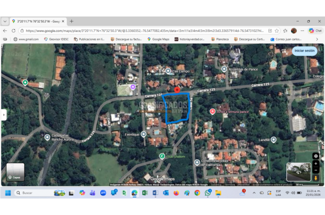 Lotes, Venta en Pance