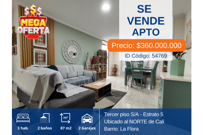 Apartamentos, Venta en La Flora