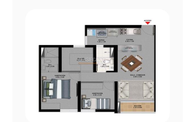 Apartamentos, Venta, La Selva - $310.000.000