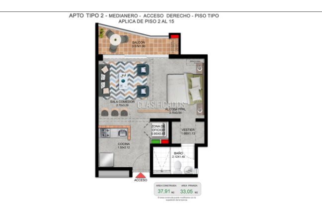 Apartaestudios, Venta, La Flora - $260.000.000