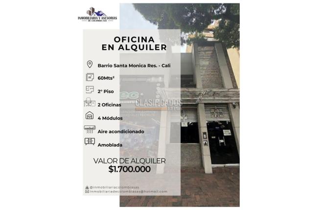 Oficinas y Consultorios, Alquiler en Santa Mónica Residencial