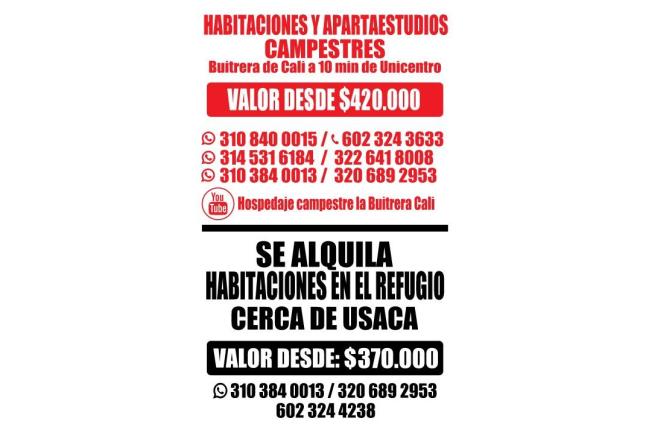 Habitaciones, Alquiler, La Buitrera - $420.000