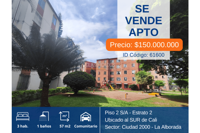Apartamentos, Venta en Ciudad 2.000