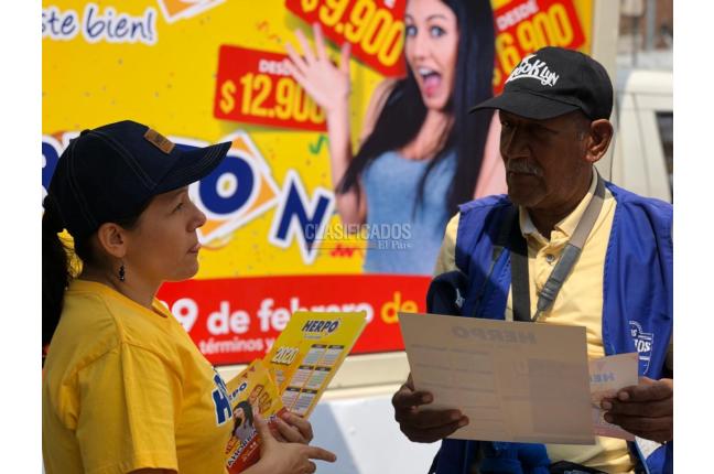 ENTREGA DE VOLANTES EN BOGOTÁ - Banquetes y Eventos