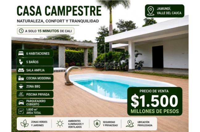 Fincas y Casas Campestres, Venta, Jamundí - $1.500.000.000