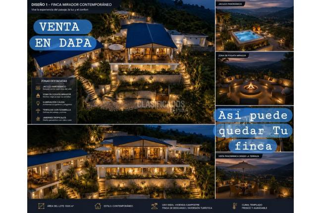 Fincas y Casas Campestres, Venta en Dapa