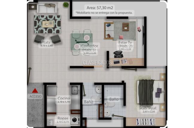 Apartamentos, Venta, Santa Bárbara - $198.000.000