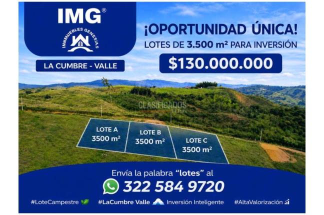 Lotes, Venta, La Cumbre - $130.000.000