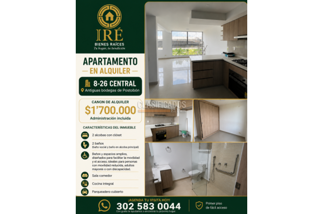 Apartamentos, Alquiler, Industrial - $1.700.000