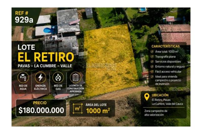 Lotes, Venta en La Cumbre