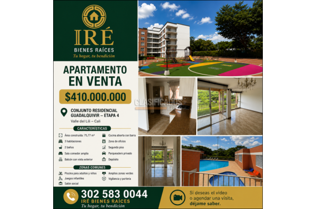 Apartamentos, Venta, Valle del Lili - $410.000.000