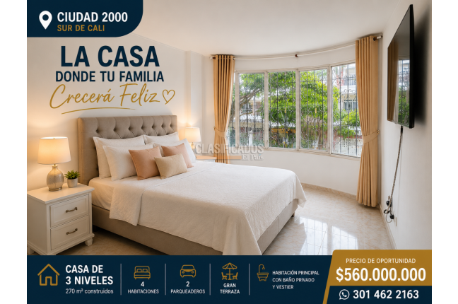 Casas, Venta en Ciudad 2.000