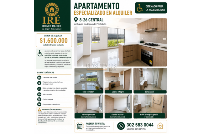 Apartamentos, Alquiler, Porvenir - $1.600.000