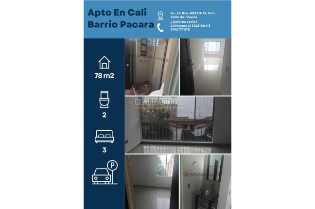 Apartamentos, Alquiler en Pacará
