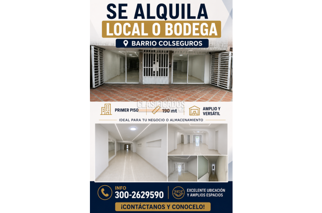 Locales y Bodegas, Alquiler en Colseguros